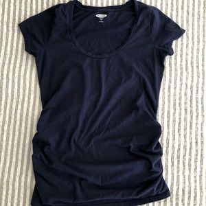 Navy blue maternity T-shirt